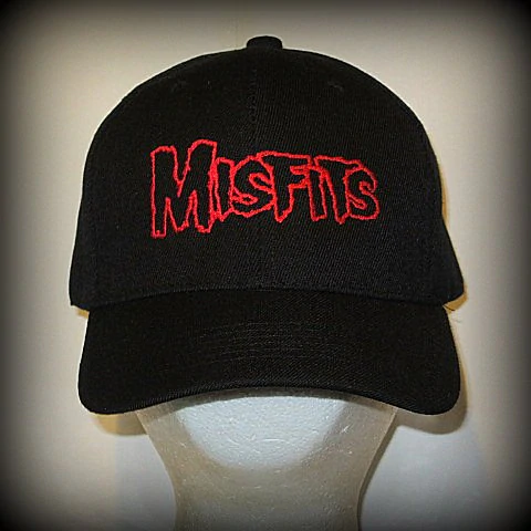 MISFITS - EMBROIDERED BASEBALL CAP - Adjustable Velcro Back -Unisex