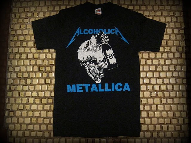 METALLICA -Alcoholica - Rare Vintage - Unisex T-SHIRT