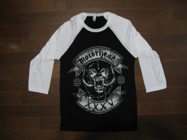 Motorhead - SKULL LOGO WITH ROCKERS - Baseball Jersey - Two Sided Print