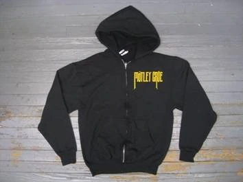Motley Crue- ZIPPER - Hooded Sweatshirt - Two Sided Print